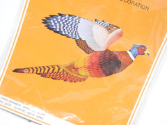 Beistle Flying Pheasant Hanging Decoration Honeycomb Tissue 26″ Vintage 1979 NOS