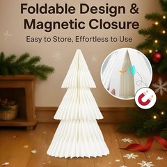 Light Up Christmas Tree 19.7″ Honeycomb LED USB Indoor Holiday Decor