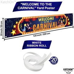 Welcome To The Carnival Banner – Large, 120X20 Inch | Carnival Banner