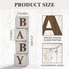 Baby Shower Boxes for Gender Reveal Party Gender Neutral Baby Shower Centerpiece