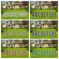18” Alphabet Yard Sign Letters, Bebas Font, 26pc Yard Card Business, 52 Stakes