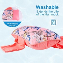 Pool Hammock,Inflatable Water Hammock for Adult, Fabric Mesh Floating up to 300