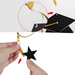 Cheerland Black and Gold 2026 Graduation Party Decorations Congrats Grad Hang…