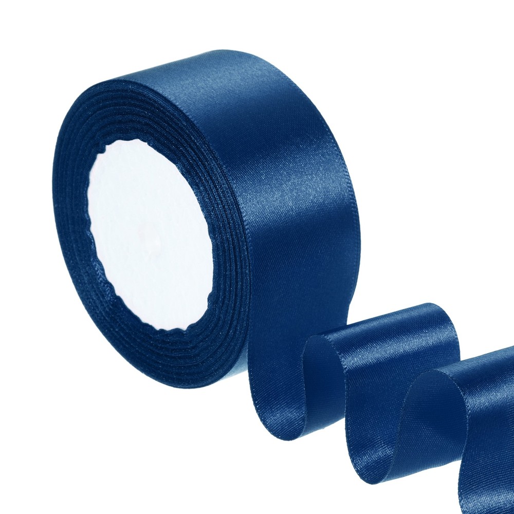 1.5 Inches x 24 Yards Satin Ribbon Roll Gift Wrapping Ribbon, Dark Blue