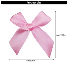 500pcs Elegant Colorful Satins Bows Polyester Bowknot for Weddings Celebration