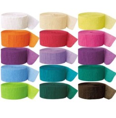 Crepe Paper Streamer Ribbon Stripes Roll Wedding Birthday Party DIY Decor 81ft