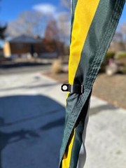Veteran-Designed Flag Pole Clip | 3D Printed Universal Flagpole Accessory Black