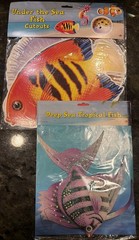 BEISTLE Under The Sea Fish Cutouts 3D Hanging Decoration Lot NIP SEALED