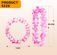 36 Pcs Leis for Luau Party Decorations, Hawaiian Leis Party Favors,Hawaiian Part