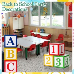ABC themed Party Balloon Boxes for Kids’ Events, 11.81 Inch, Bright Colors