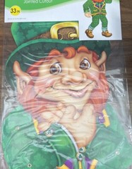 Jointed 33 Inch Leprechaun Paper St Patrick’s Day Decoration Party Supplies