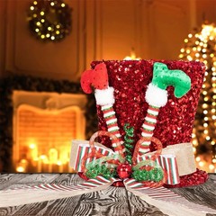 Collapsible Christmas Tree Top Hat with Secure Fixing for Festive Decor