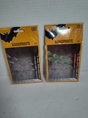 Halloween Handprints Zombie And Skeleton