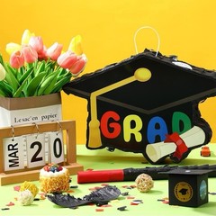 Graduation Piñata Decoration Cap Blindfold Bat Party Favor Kids Congratulations