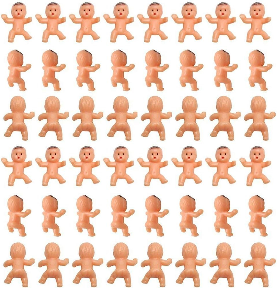 Mini Plastic Babies for Party Favor Decor Party Decorations Baby Shower Party Ga