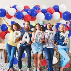 100pcs Red White and Blue Balloons, 12 inch Independence Royal Blue White Red