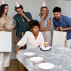 Happy Birthday Tablecloth,3pcs Sliver Table Cloths for Sliver and Glitter