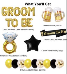 Bachelor Party Decorations for Men, Groom To Be Decorations, Groom To Be Sash…