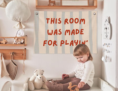Playroom Wall Decor, This Room Was Made for Playin Trendy Preppy Playroom Hangin