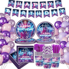 Kpop Birthday Party Decorations Serve 24, 199Pcs K Pop Party Supplies, Dinner Pl