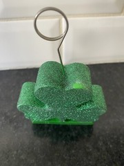 St. Patrick’s Day Shamrock Photo Holder Balloon Weight Table Decoration Green