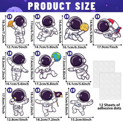 80Pcs Outer Space Cutouts Back to School Decorations Bulletin Board Astronaut Pa