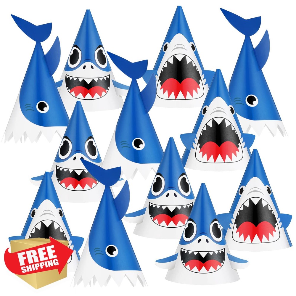 Chinco Shark Party Hats 24 Count