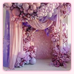 Wedding Arch Draping Fabric 2 Panels 28.7″ x 20FT Champagne Drapes Sheer Fabric