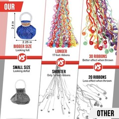 No Mess Streamers,12Pack Colorful No Mess Confetti Poppers,Party Poppers for …