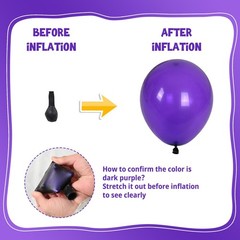Blue Purple Balloon Garland Arch Kit, 104 PCS Metallic Purple Blue Black and …