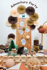 20 Pcs Tan Brown Fans Party Decorations Honeycombs Kit for Neutral Party Boho…