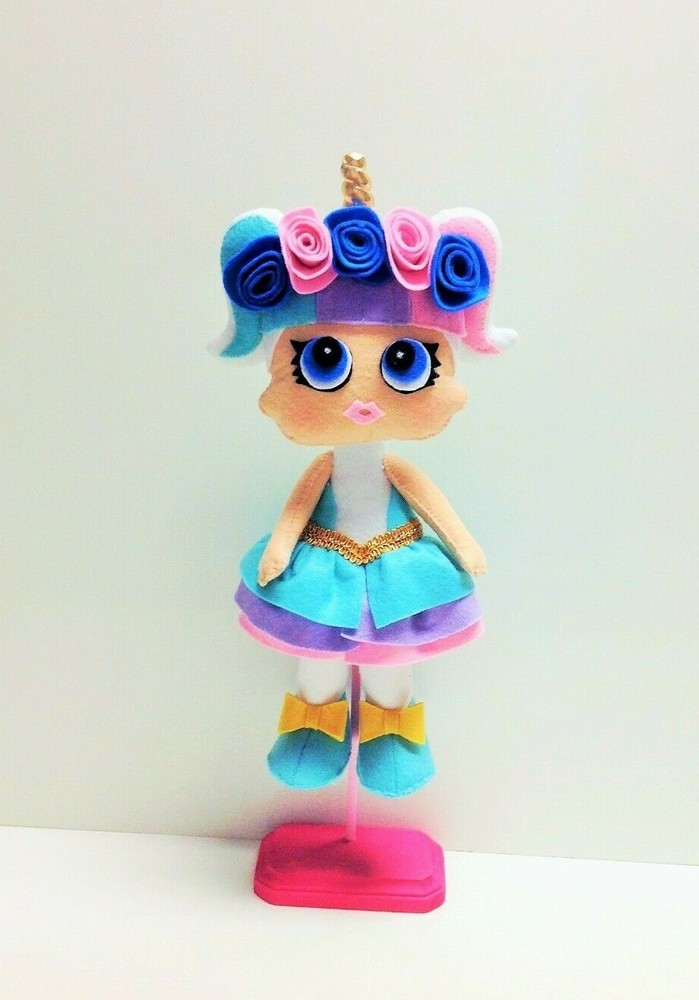 LOL Surprise Confetti Doll Centerpiece L.O.L. Surprise Felt Doll 15″ Unicorn