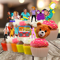 Danny Lets Go! TABLE DISPLAY SUPPLIES Cupcake Cake TOpper party decoration