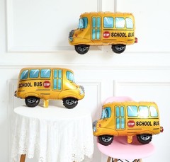5 PCS Back to School Balloons, School Bus Kindergarten Balloon for Classroom Wel