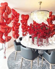 Red Heart Shaped Balloons Red I LOVE YOU Valentine Balloons for Valentines Day B