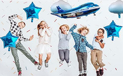 31Inch Large Airplane Blue Party Decoration Airplane Balloon Birthday Party Supp