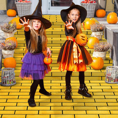 1 Pcs 4.5 x 9 Feet Yellow Brick Road Floor Runner for Wizard Oz Party Decoration
