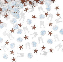 200Pcs Last Toast on the Coast Confetti Bachelorette Party Decorations, Shell St