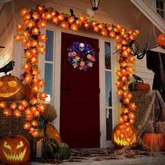 Timer&3 Pack – 30Ft Fall Decor Fall Garland with Lights Fall Decorations for
