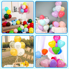 Balloon Stand Kit 4 Sets Balloon Arch Stand with Base and Balloon Sticks for Chr