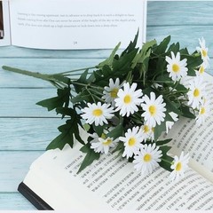 Artificial Daisies 35cm Bouquet Silk Flowers for Office For Home Decor