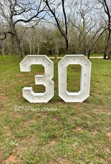 Marquee Numbers 0-9 Frame with Lights 3ft
