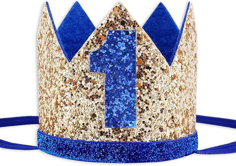 Baby Boy 1st Birthday Crown Headband – Party Supplies for Celebrations