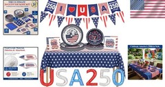 All-in-One Patriotic 123PCS Kit for 250th Anniversary – Perfect for 4th of July