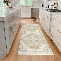 Boho Runners for Hallway,3×10 Non Slip Washable Neutral Rustic Modern Farmhou…