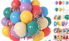 Boho Rainbow Balloons,Light Purple Blue Colorful Balloons Assorted Multi Color