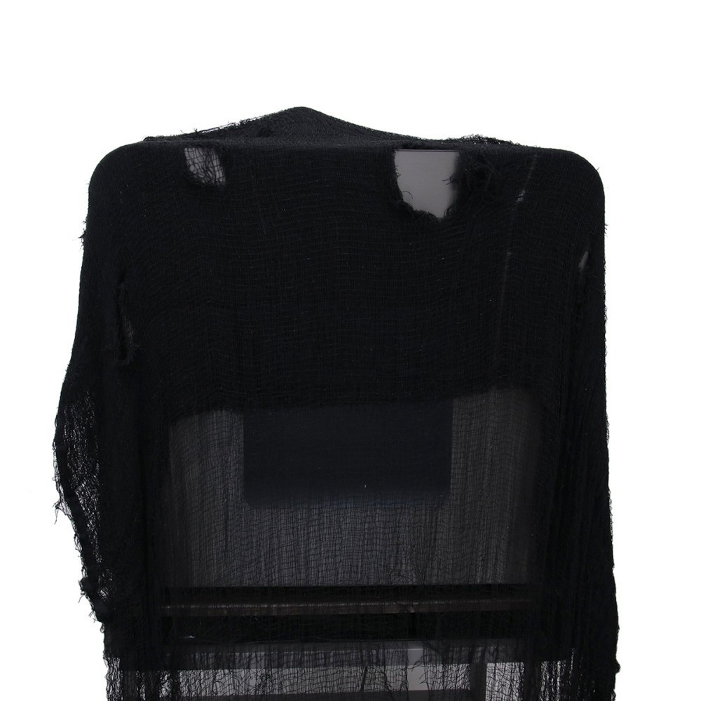 1 Pack Reusable Black Halloween Gauze Creepy Cloth for Haunted House Decor