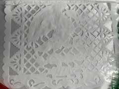 2 Pack 9 Pieces Papel Picado Plastic Papel Picado 16’ Mexican Papel Picado
