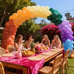 Boho Rainbow Balloon, Colorful Assorted Balloons Dusty Baby Orange Blue Dark …