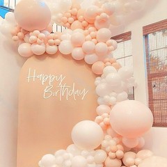 Pastel Orange Balloons 100 pcs Different Sizes of 36 18 12 10 5 Inch Baby Pal…